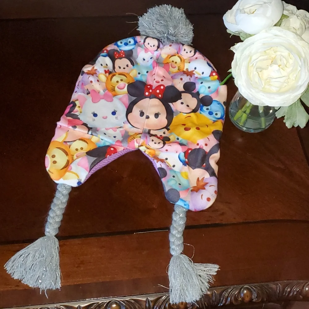 Disney‎ Tsum Tsum Knit Sticking Hat with Pom Pom
